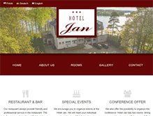 Tablet Screenshot of hoteljan.com.pl